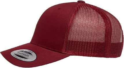 Yupoong Classic Premium Mesh 6 Panel Retro Trucker Cap | Mid Profile Snapback | OSFA | Bulk Pack Available