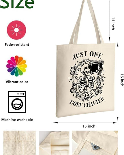 AUSVKAI Canvas Tote Bag for Women, Aesthetic Cute Grocery Grocery Reusable Cotton Gift Bag for Shooping Beach Trendy Gifts