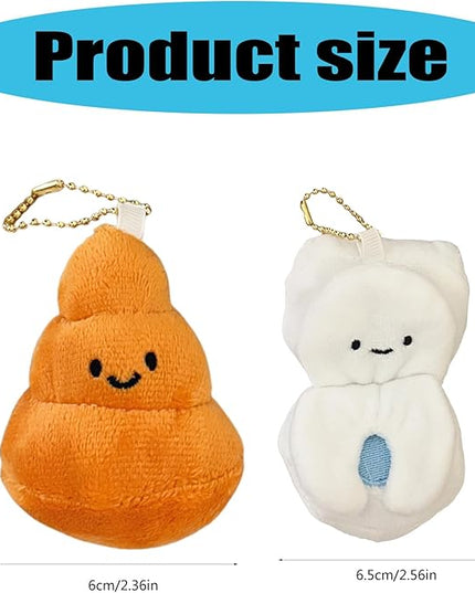 Funny Adorable Ugly Plush Keychain Strong Attachment For Keys Backpacks Travel Accessories Soft Faux Hair Materials Keychain For Travelers