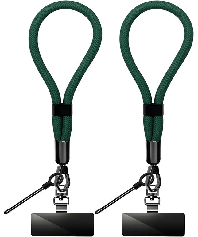 Phone Lanyard, 2 Pack Adjustable Cell Phone Lanyard Hand Phone Wrist Strap with Tether Tabs for Smartphones