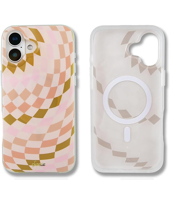 Sonix Case for iPhone 16 Plus | Compatible with MagSafe | 10ft Drop Tested | Checkered Neutrals