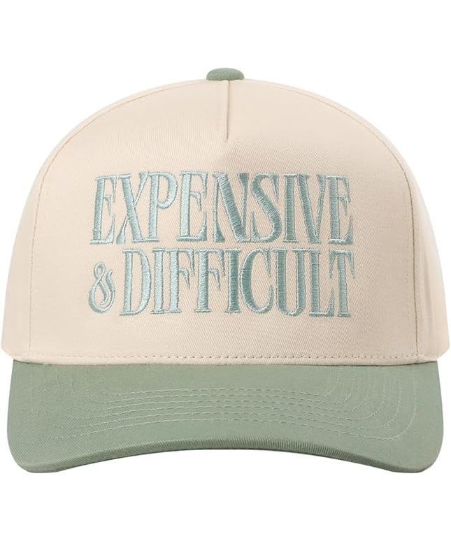 MIRMARU Two-Tone Vintage Canvas Trucker Hats for Men & Women, Adjustable Size Baseball Caps with Trendy Embroidered Design