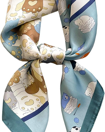 Satin Bandana Headscarf for Women Silky Hair Scarves for Fashion Lightweight