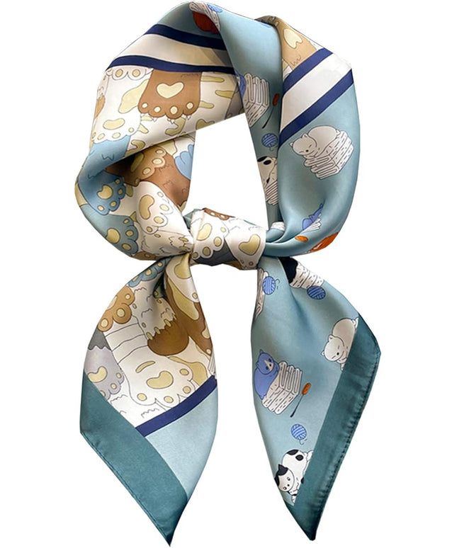 Satin Bandana Headscarf for Women Silky Hair Scarves for Fashion Lightweight