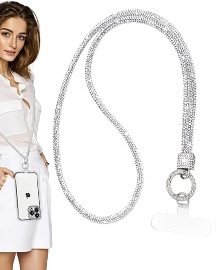 2Pcs Phone Crossbody Lanyard and Wrist Strap, Universal Cell Phone Lanyard Strap with 2Tether Tab