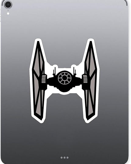 (3PCS) Twin Ion Fighter Star Ship Sticker for Phone Tablet Laptop Car Truck Window | 3" Sticker