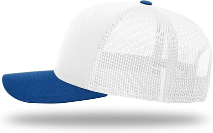 Richardson 112 Trucker Hat - Premium Adjustable Snapback Hat - Structured Six Panel Richardson Blank Caps