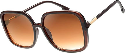 The Fresh Women's Oversized Square Jackie O Cat Eye Hybrid Butterfly Fashion Sunglasses - Exquisite Packaging
