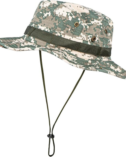 Sun Hats for Men Women Boonie Hat UPF 50+ Bucket Hat Wide Brim UV Protection Fishing Hiking Safari Outdoor Hats