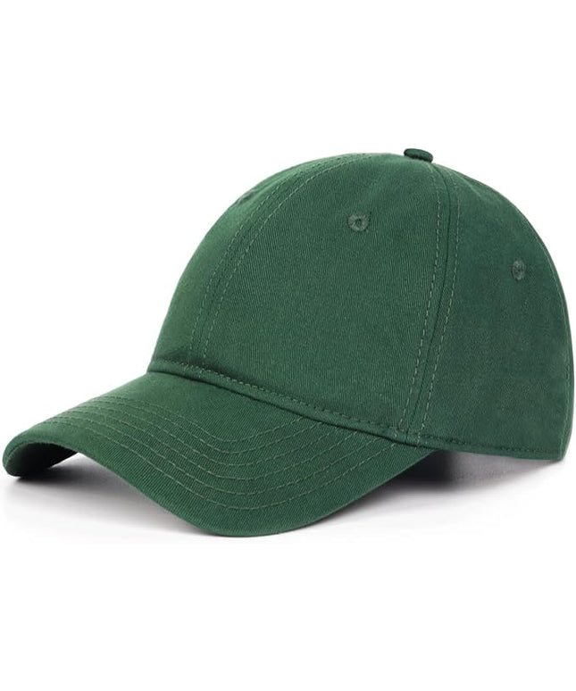 Zylioo XL XXL Oversize Baseball Cap, 100% Cotton Adjustable Dad Hat for Big Heads 23.5"-25.5", Soft Crown Large Size Cap