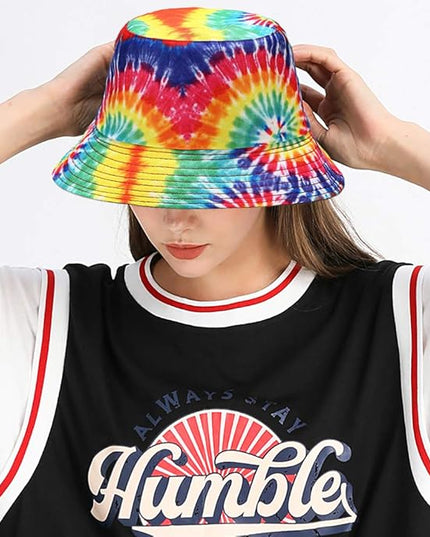 XYIYI Cute Bucket Hat Beach Fisherman Hats for Women, Reversible Double-Side-Wear