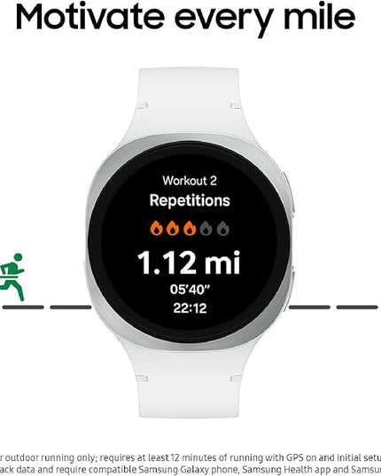Samsung Galaxy Watch 8 (2025) 40mm Bluetooth Smartwatch, Cushion Design, Fitness Tracker, Sleep Coaching, Running Coach, Energy Score, Heart Rate Tracking, Silver [US Version, 2 Yr Warranty]