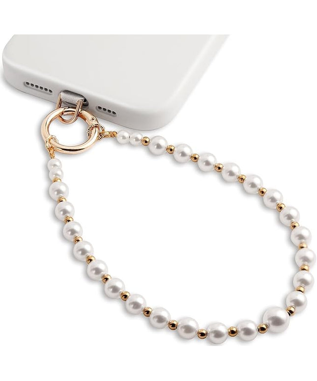 Phone Charm for Women, Anti-Theft Phone Wrist Strap, Hands-Free & Beaded Chain, Detachable Lanyard with Tether Tab