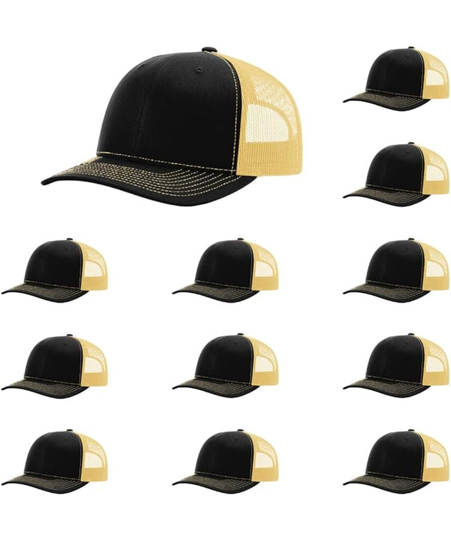 Richardson 112 Classic Six-Panel Adjustable Snapback Trucker Cap | Bulk Packs Available