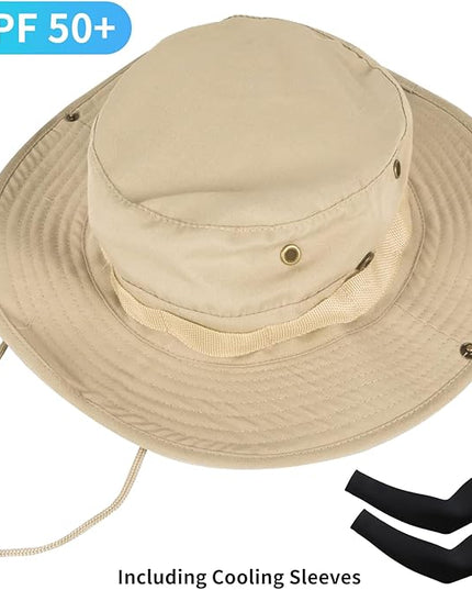 Sun Hats for Men Women Bucket Hat UPF 50+ Boonie Hat Foldable UV Protection Hiking Beach Fishing Summer Safari