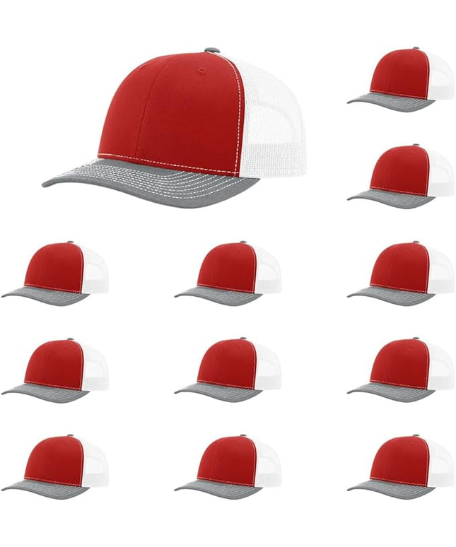 Richardson 112 Classic Six-Panel Adjustable Snapback Trucker Cap | Bulk Packs Available
