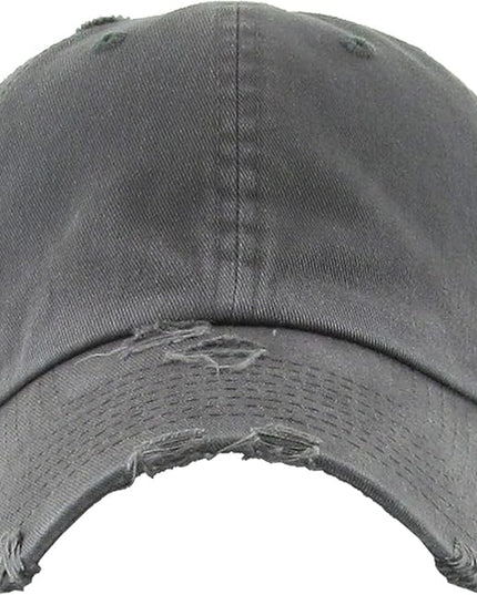 KBETHOS Vintage Washed Distressed Cotton Dad Hat Baseball Cap Adjustable Polo Trucker Unisex Style Headwear