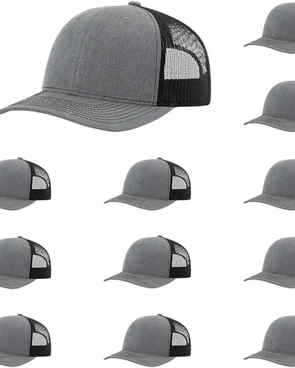 Richardson 112 Classic Six-Panel Adjustable Snapback Trucker Cap | Bulk Packs Available