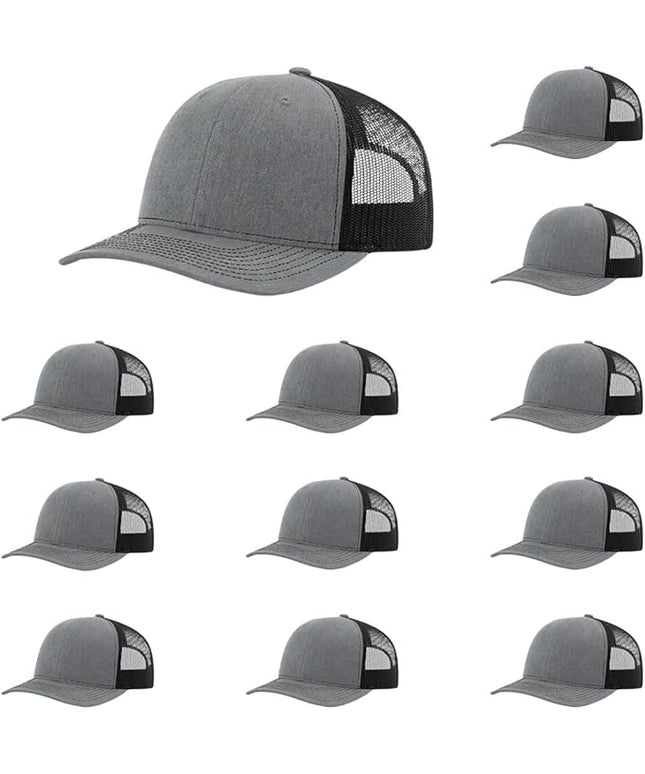 Richardson 112 Classic Six-Panel Adjustable Snapback Trucker Cap | Bulk Packs Available