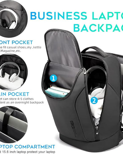 BANGE Business Commute Backpack Waterproof fit 15.6 Inch Commute backpack,Travel Durable Backpack
