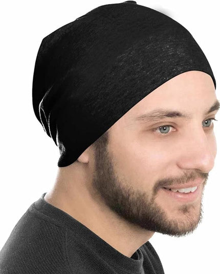 Tergy 4/10/12 Pieces Unisex Beanie Hats for Men Women Slouchy Beanie Hip-Hop Caps Lighweight Soft Skull Caps for Chemo Sleep
