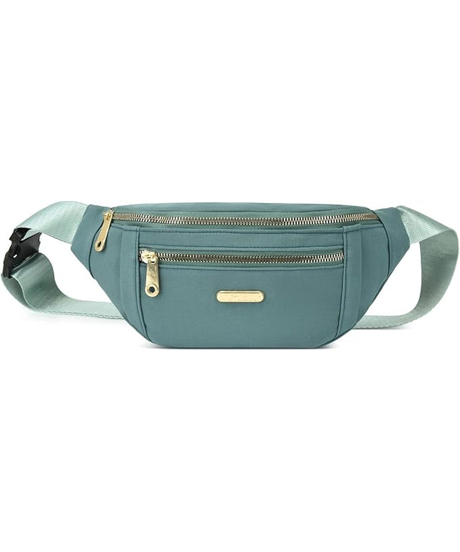 DAITET Crossbody Fanny Pack for Men&Women,Large Waist Bag & Hip Bum Bag with Adjustable Strap for Outdoors Workout Traveling Casual Running Hiking Cycling
