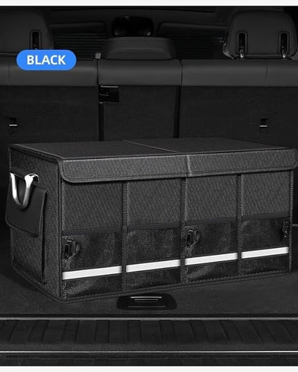 Collapsible Multi Compartment Car Trunk Organizer,SUV Trunk Organizer, suitable for Car Accessories Interior for Women and Men (JB-06)