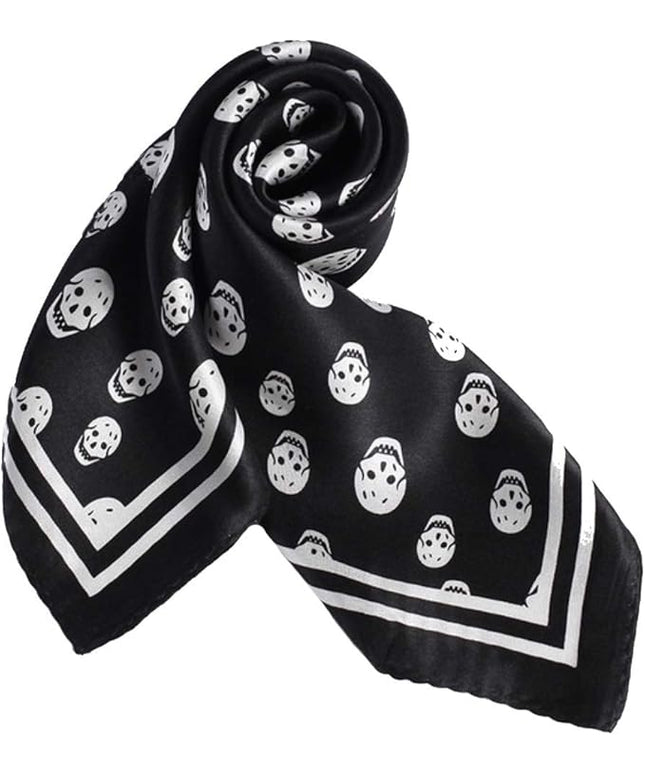 ANDANTINO 100% Real Mulberry Silk Scarf -21'' x 21''- Lightweight Neckerchief –Women Men Small Square Digital Printed Scarves