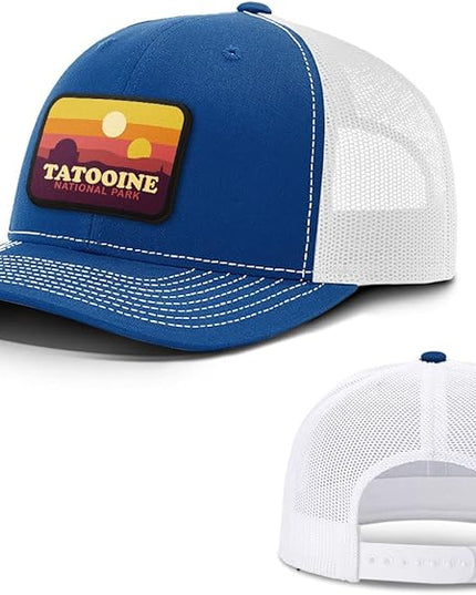 Tatooine National Park Patch Back Mesh Hat Casual Wear - Baseball Cap for Mens & Womens Mesh Adjustable Snapback Strap