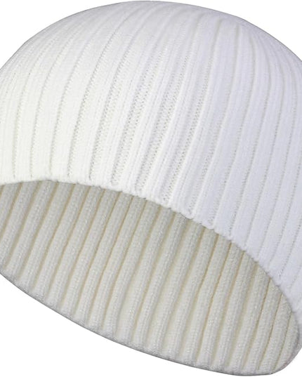 Heniho Winter Wool Beanies for Men Women, Warm Plain Toboggan Hats Ski Running Knit Skull Cap