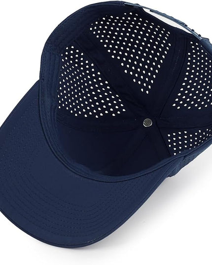kozinu Quick Dry Baseball Cap Curved Brim Snapback Hat Laser Cut Mesh Ball Cap Golf Ball Cap for Men Women