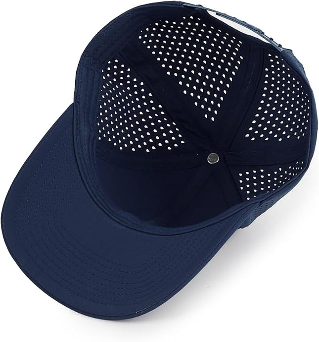 kozinu Quick Dry Baseball Cap Curved Brim Snapback Hat Laser Cut Mesh Ball Cap Golf Ball Cap for Men Women