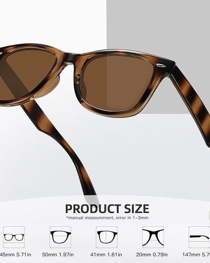 MEETSUN Polarized Sunglasses for Women Men Classic Retro Square Frame Driving Sun Glasses UV Protection