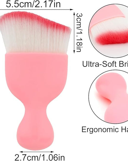 Car Detailing Brush, Soft Bristle Cleaning Brush, Scratch-Free Auto Duster Tool for Dashboard, Air Vents, Leather & Interior Cleaning (Pink)