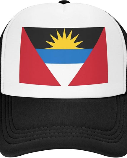 Cute Flag Baseball Cap for Men Women Mesh Trucker Hat Adjustable Patriotic Snapback Baseball Hat for Sports Running