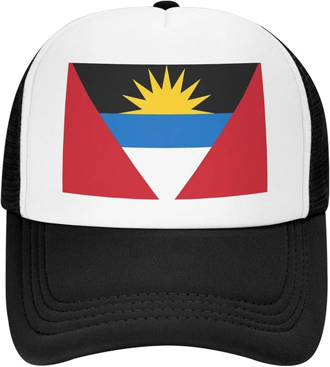 Cute Flag Baseball Cap for Men Women Mesh Trucker Hat Adjustable Patriotic Snapback Baseball Hat for Sports Running