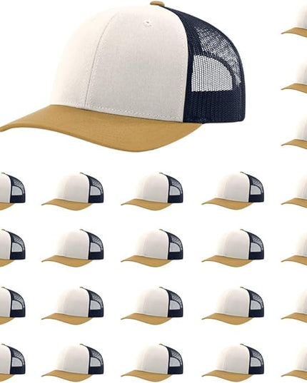 Richardson 112 Classic Six-Panel Adjustable Snapback Trucker Cap | Bulk Packs Available