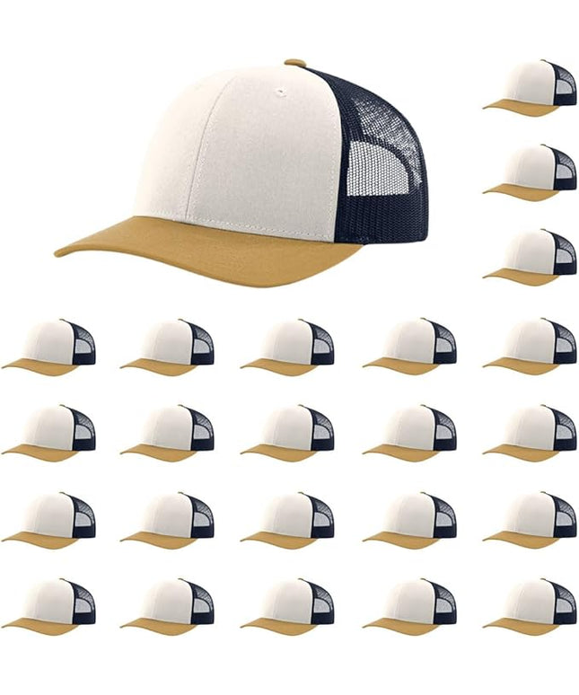 Richardson 112 Classic Six-Panel Adjustable Snapback Trucker Cap | Bulk Packs Available