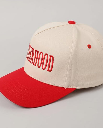 MIRMARU Two-Tone Vintage Canvas Trucker Hats for Men & Women, Adjustable Size Baseball Caps with Trendy Embroidered Design