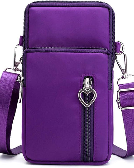 Small Crossbody Wallet Phone Bag Women Mini Crossbody Purse Cell Phone Shoulder Bag Mini Wallet Over Shoulder Strap