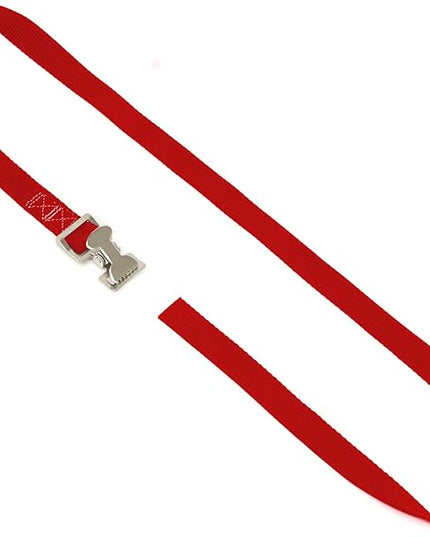 PowerTye 1in x 4ft Utility Lashing Strap - Made in USA - 150 lb. Working Load Limit / 450 lb. Breaking Strength - Red (4-Pack)