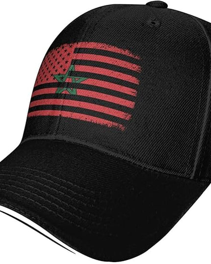 Unisex Baseball Cap Trucker Dad Hat for Men Women Adjustable Outdoors Sun hat Black