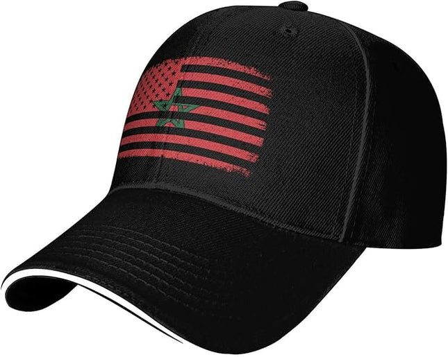 Unisex Baseball Cap Trucker Dad Hat for Men Women Adjustable Outdoors Sun hat Black
