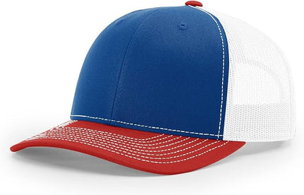 Richardson 112 Trucker Hat - Premium Adjustable Snapback Hat - Structured Six Panel Richardson Blank Caps
