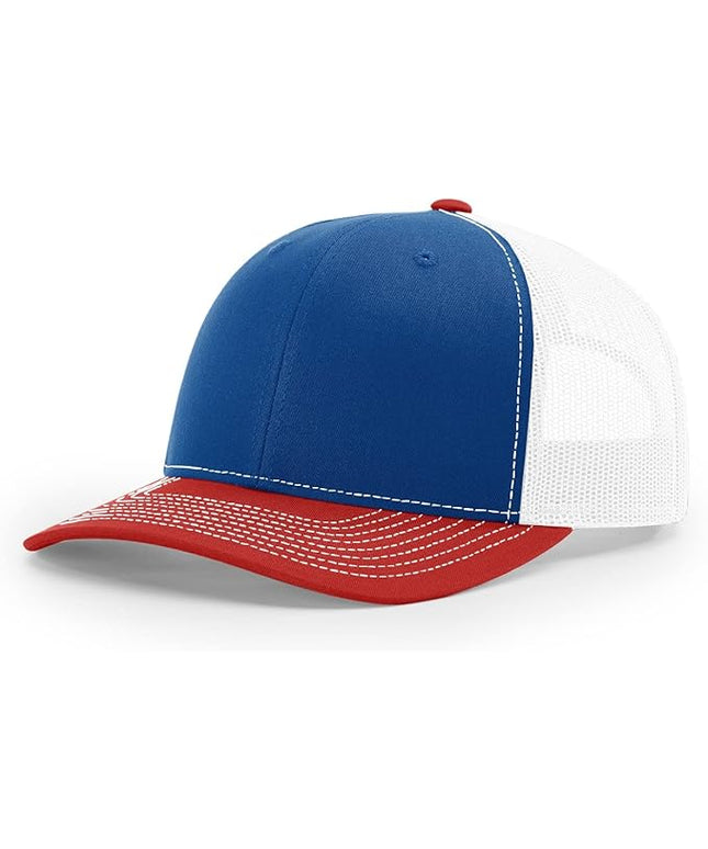 Richardson 112 Trucker Hat - Premium Adjustable Snapback Hat - Structured Six Panel Richardson Blank Caps