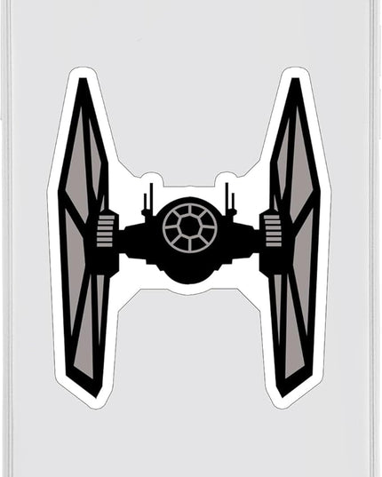 (3PCS) Twin Ion Fighter Star Ship Sticker for Phone Tablet Laptop Car Truck Window | 3" Sticker