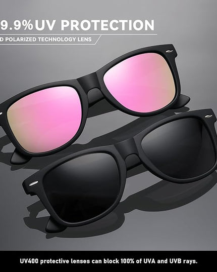 Polarized Sunglasses Womens Men - Sun glasses Fashion Trendy Driving Fishing UV Blocking UV400 Protection