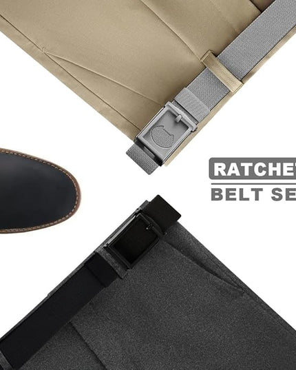 DOOPAI Stretch Canvas Belt for Men, Adjustable Elastic Holeless Web Belt for Casual, Golf, and Work, with Bottle Opener