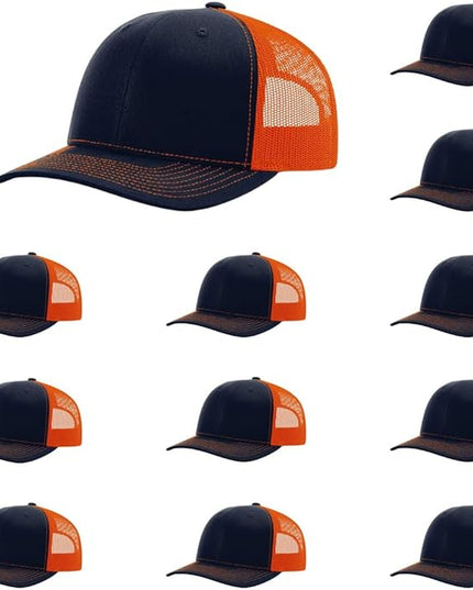 Richardson 112 Classic Six-Panel Adjustable Snapback Trucker Cap | Bulk Packs Available