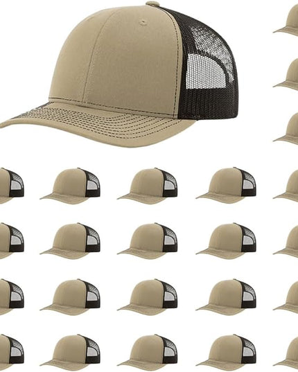 Richardson 112 Classic Six-Panel Adjustable Snapback Trucker Cap | Bulk Packs Available